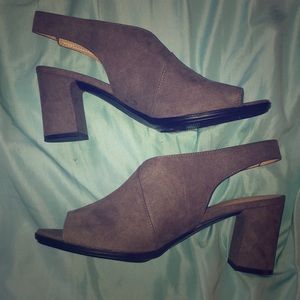 Grey booties/heels